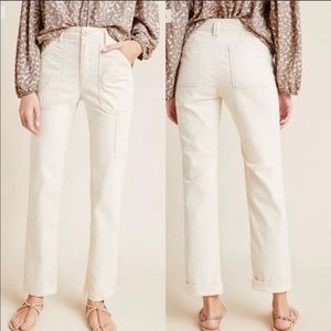 Anthropologie Herringbone Carpenter Pants